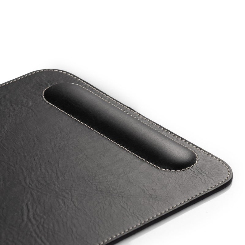 Londo Top Grain Leather Mouse Pad with Wrist Rest â€“ Ergonomic Support, Non-Slip Base, Smooth Surface - Image 3